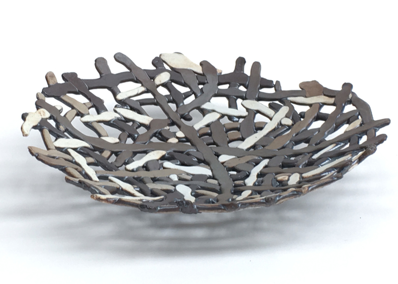 Porcelain basket by Carol Eddy